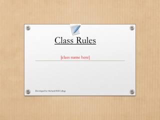 Class Rules