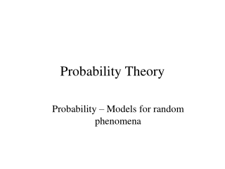 Probability Theory