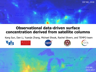 Observational data-driven surface concentration derived from satellite columns