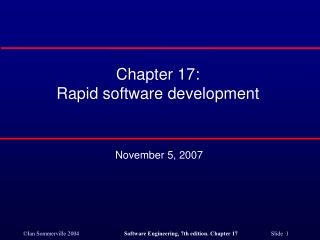Chapter 17: Rapid software development