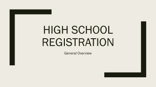 High school Registration