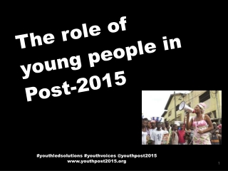 The role of young people in Post-2015