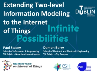 Paul Stacey School of Informatics &amp; Engineering TU Dublin – Blanchardstown Campus