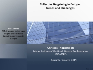 Christos Triantafillou Labour Institute of the Greek General Confederation (INE- GSEE)