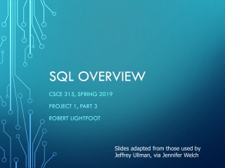 SQL Overview