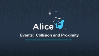 Events: Collision and Proximity