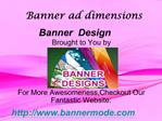 Banner ad dimensions