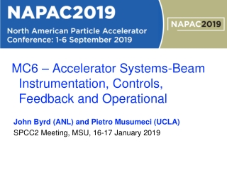 MC6 – Accelerator Systems- Beam Instrumentation , Controls , Feedback and Operational Aspects