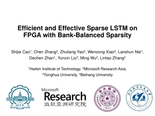 Efficient and Effective Sparse LSTM on FPGA with Bank-Balanced Sparsity