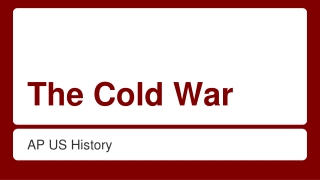 The Cold War