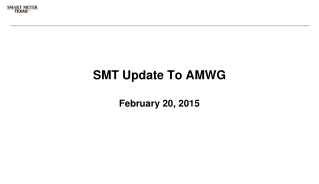 SMT Update To AMWG