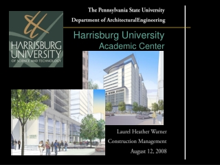 The Pennsylvania State University Department of Architectural Engineering