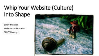 Whip Your Website (Culture) Into Shape