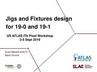 US ATLAS ITk Pixel Workshop 3-5 Sept 2019