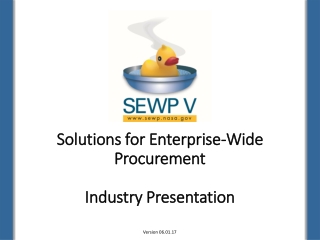 Solutions for Enterprise-Wide Procurement Industry Presentation