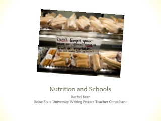 Nutrition and Schools