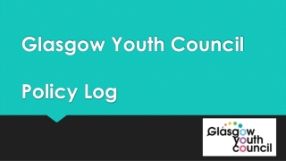 Glasgow Youth Council Policy Log