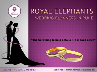 ROYAL ELEPHANTS Wedding planners in Pune