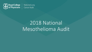 2018 National Mesothelioma Audit