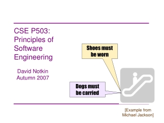 CSE P503: Principles of Software Engineering