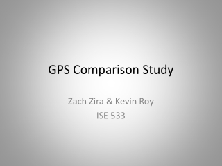 GPS Comparison Study