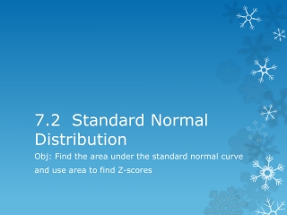 7.2 Standard Normal Distribution