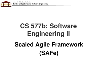 CS 577b: Software Engineering II