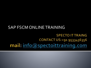 SPECTO IT TRAING CONTACT US:+91 9533456356 mail : info@spectoittraining