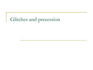 Glitches and precession