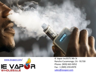 IE Vapor Inc9375 9th St Rancho Cucamonga, CA - 91730