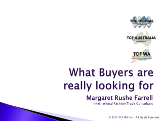 What Buyers are really looking for