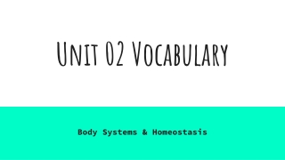 Unit 02 Vocabulary