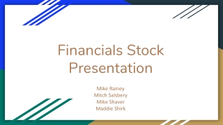 Financials Stock Presentation