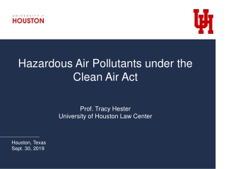 Hazardous Air Pollutants under the Clean Air Act