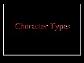 Character Types