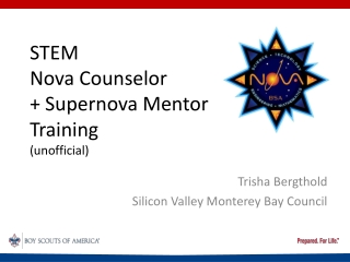 STEM Nova Counselor + Supernova Mentor Training (unofficial)