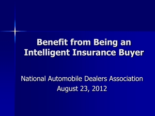 Benefit from Being an Intelligent Insurance Buyer