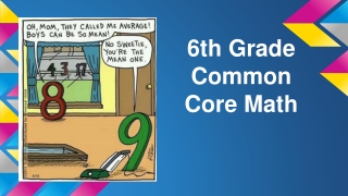 6th Grade Common Core Math