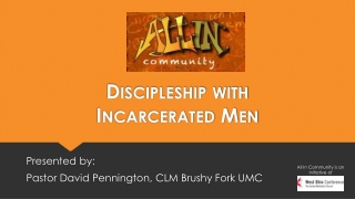 Discipleship with Incarcerated Men