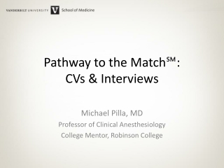 Pathway to the Match ℠ : CVs &amp; Interviews