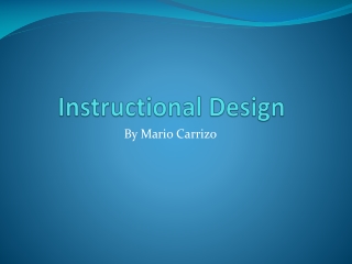 Instructional Design