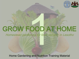 Home Gardening and Nutrition Training Material