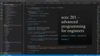 ecec 201 – advanced programming for engineers