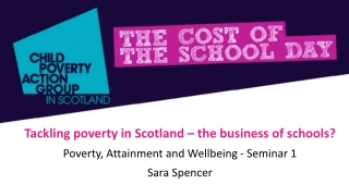 Tackling poverty in Scotland – the business of schools?