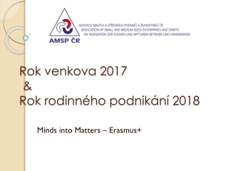 Rok venkova 2017 &amp; Rok rodinného podnikání 2018