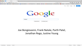 Joe Bongiovanni, Frank Natale, Parth Patel, Jonathan Rego, Justine Young