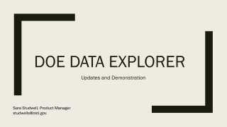 Doe data explorer