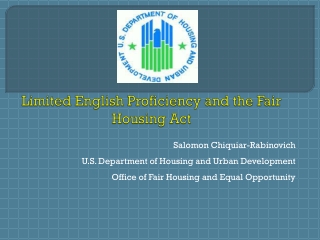 Limited English Proficiency and the Fair Housing Act