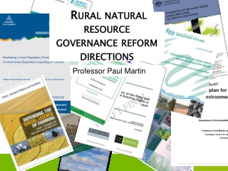 Rural natural resource governance reform directions