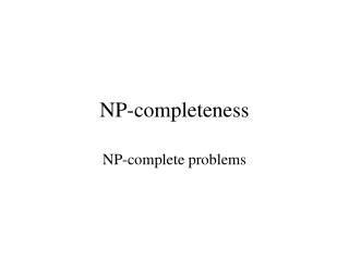 NP-completeness